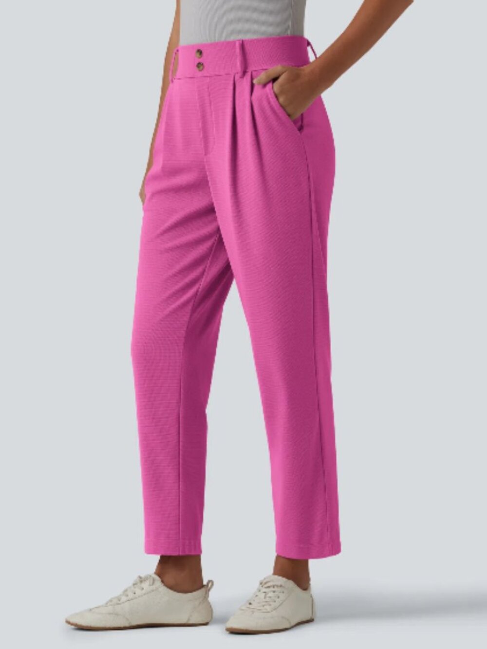 NWT Halara Flex high waisted tapered waffle work pants with pockets